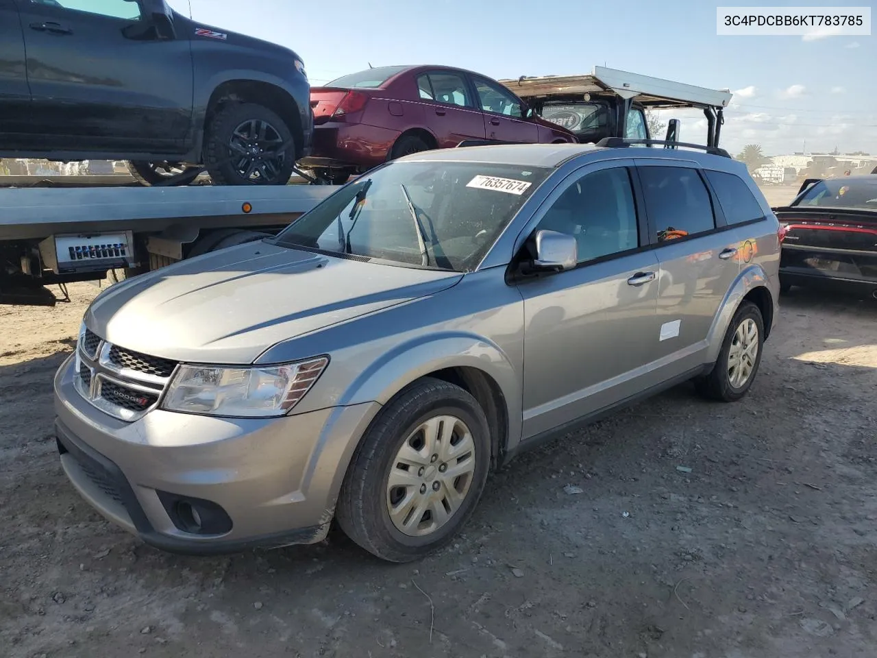 2019 Dodge Journey Se VIN: 3C4PDCBB6KT783785 Lot: 76357674