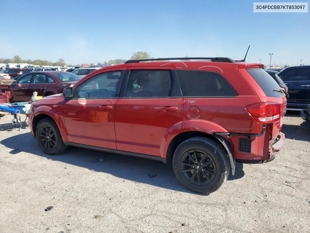 2019 Dodge Journey Se VIN: 3C4PDCBB7KT853097 Lot: 76710514