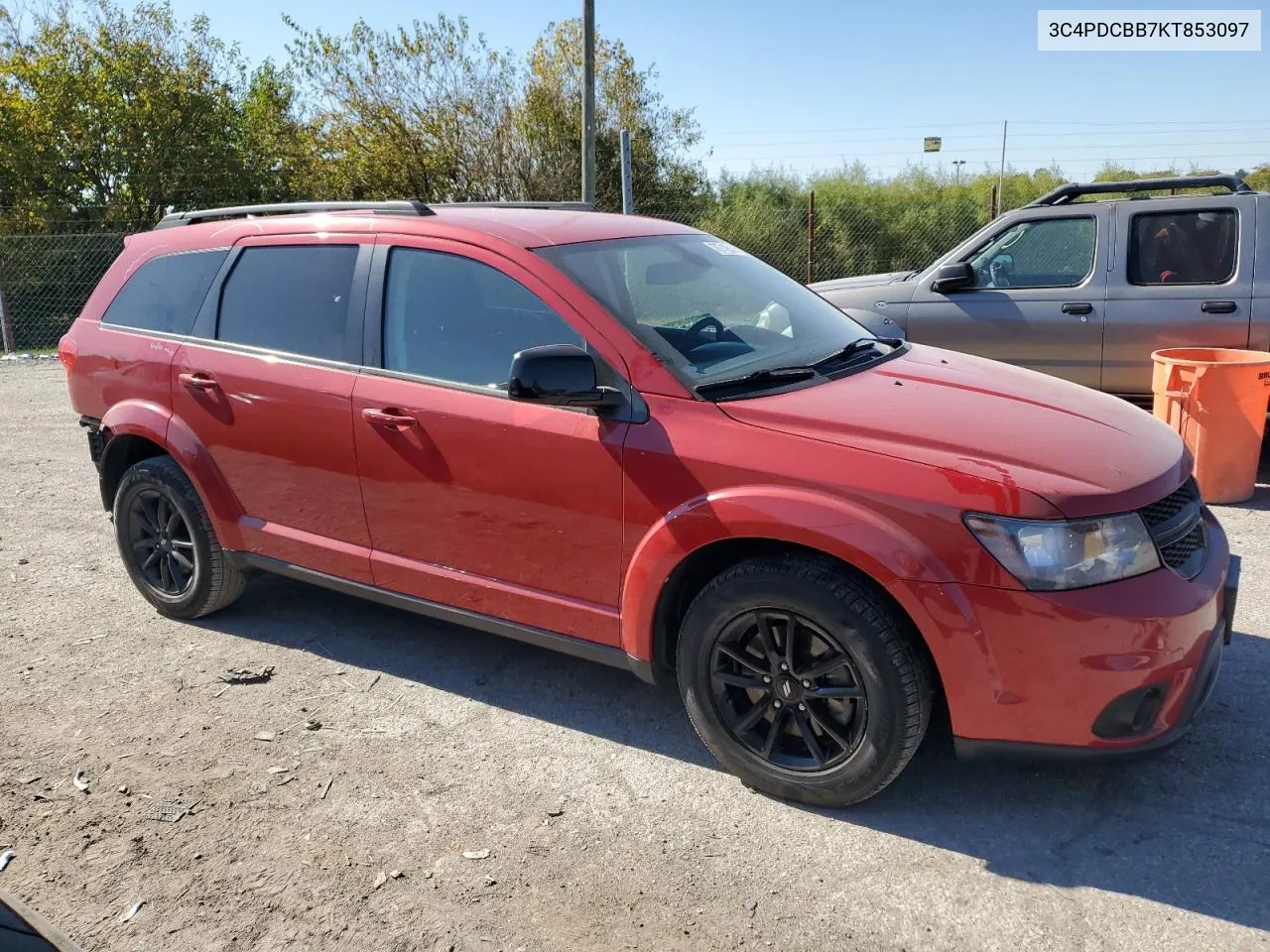 2019 Dodge Journey Se VIN: 3C4PDCBB7KT853097 Lot: 76710514