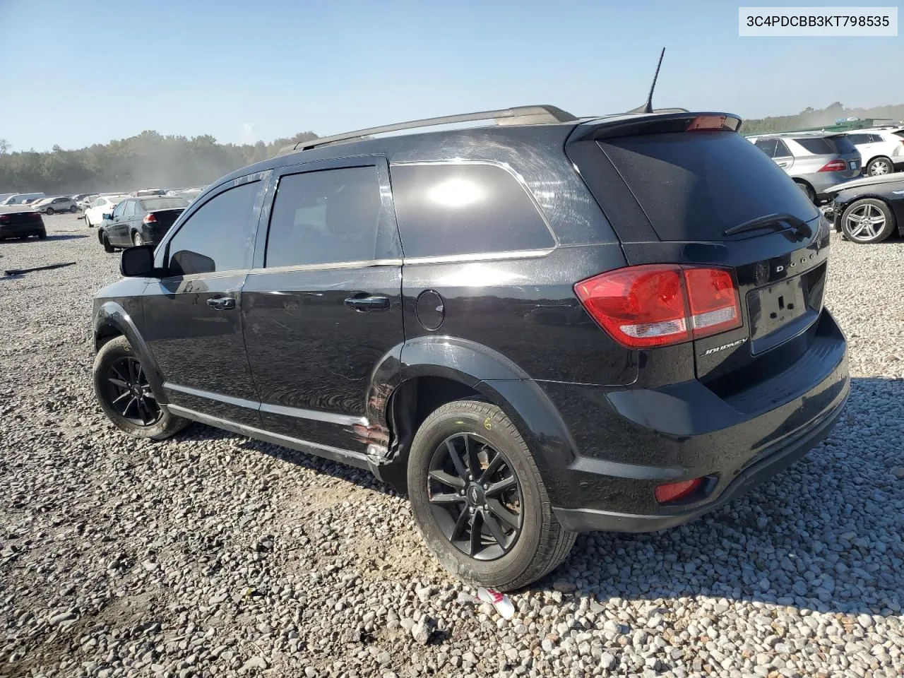 2019 Dodge Journey Se VIN: 3C4PDCBB3KT798535 Lot: 76898814