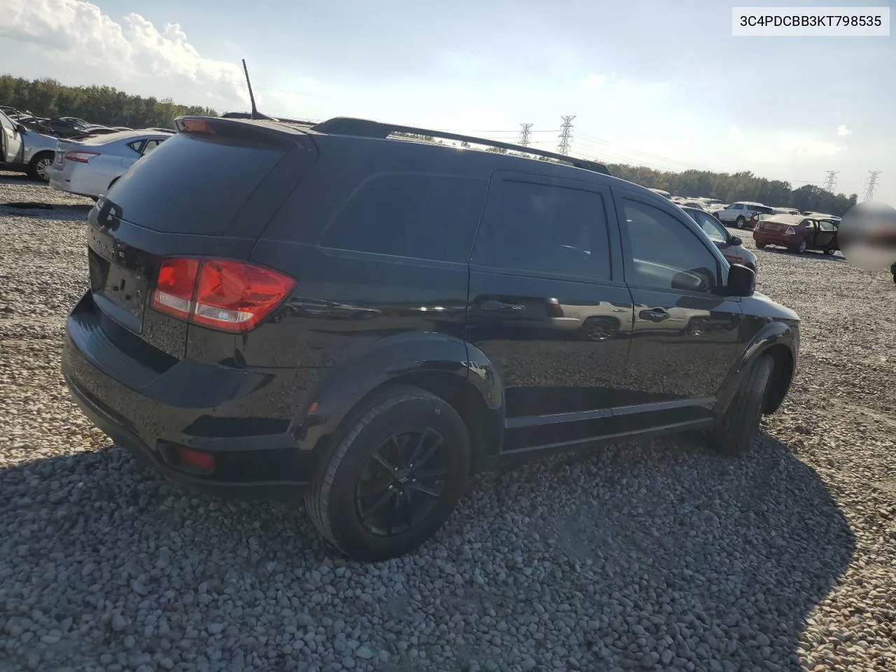 2019 Dodge Journey Se VIN: 3C4PDCBB3KT798535 Lot: 76898814