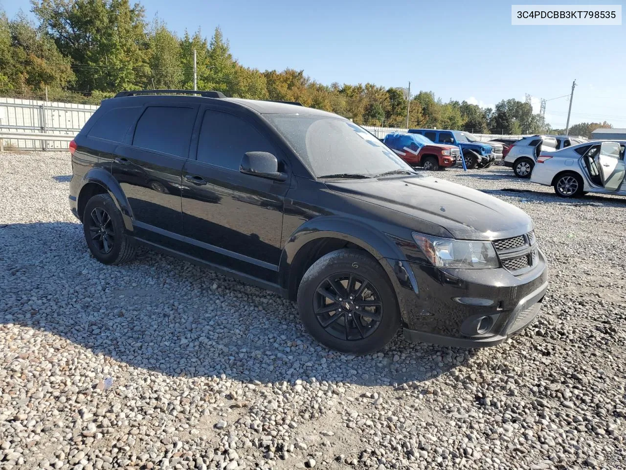 2019 Dodge Journey Se VIN: 3C4PDCBB3KT798535 Lot: 76898814