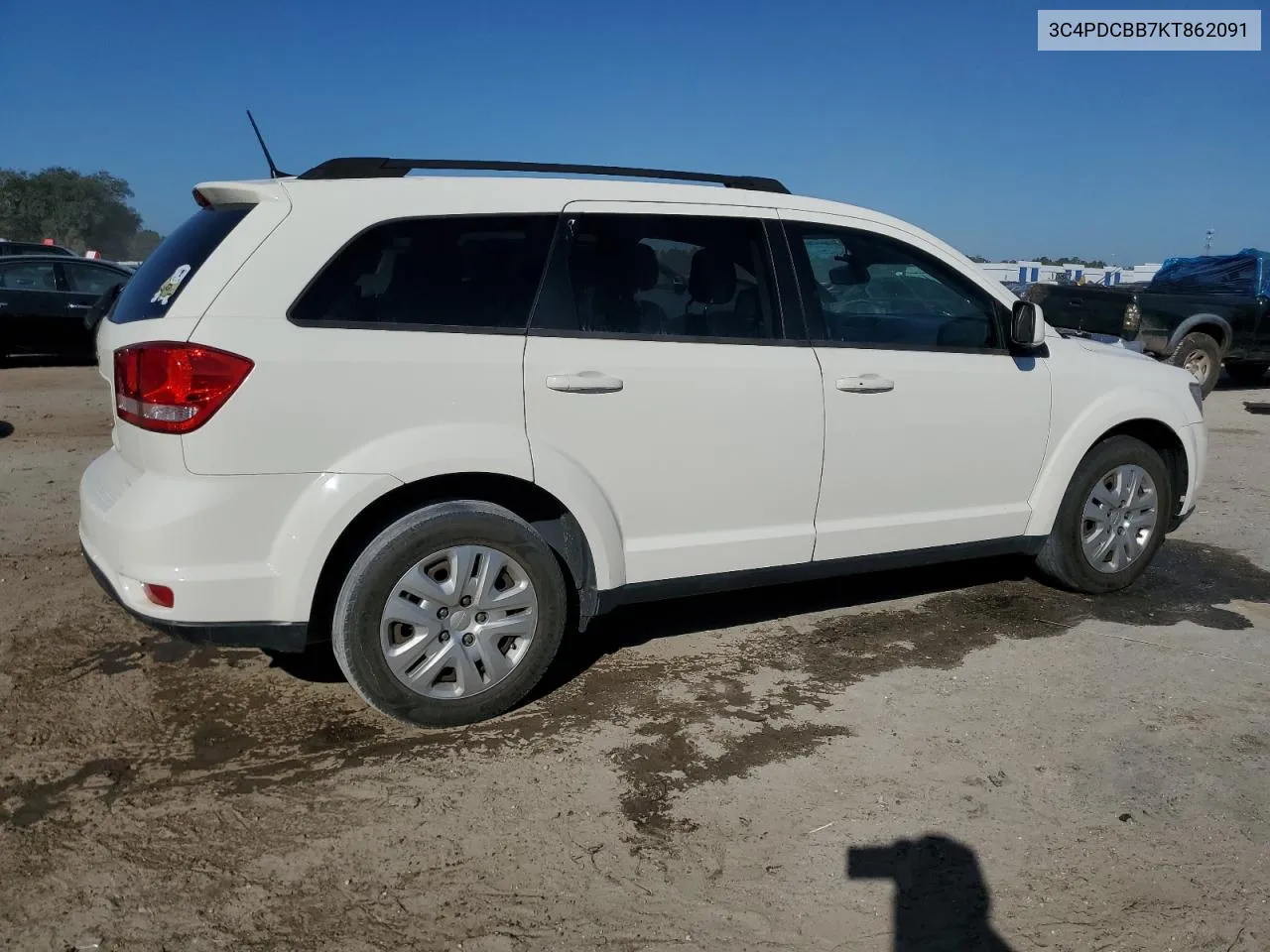 2019 Dodge Journey Se VIN: 3C4PDCBB7KT862091 Lot: 77169454