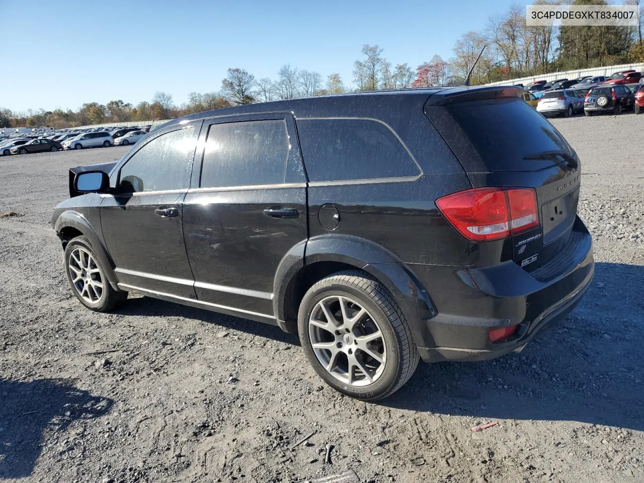 2019 Dodge Journey Gt VIN: 3C4PDDEGXKT834007 Lot: 77189824