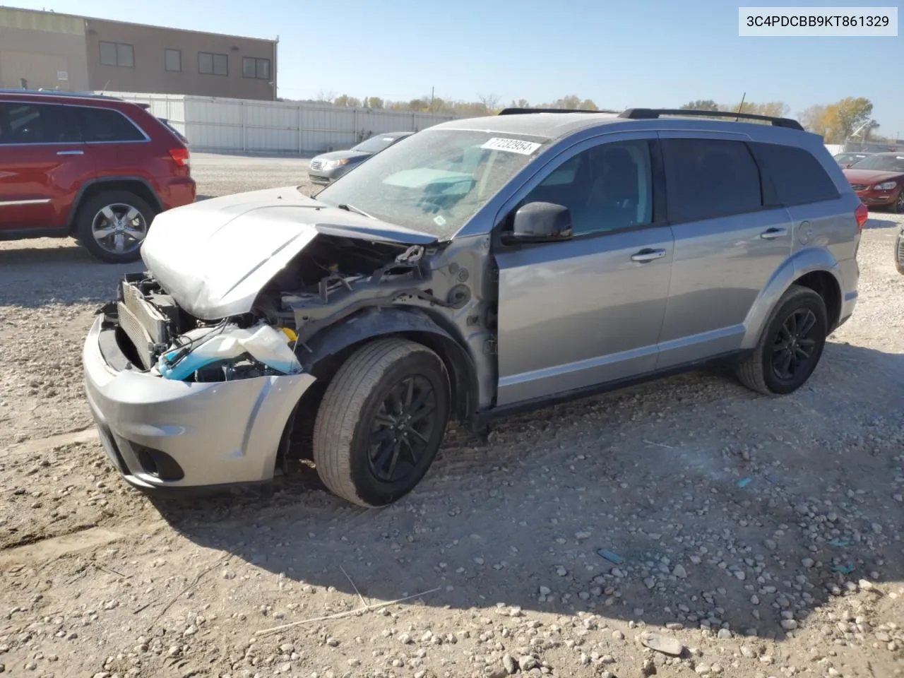 2019 Dodge Journey Se VIN: 3C4PDCBB9KT861329 Lot: 77232954