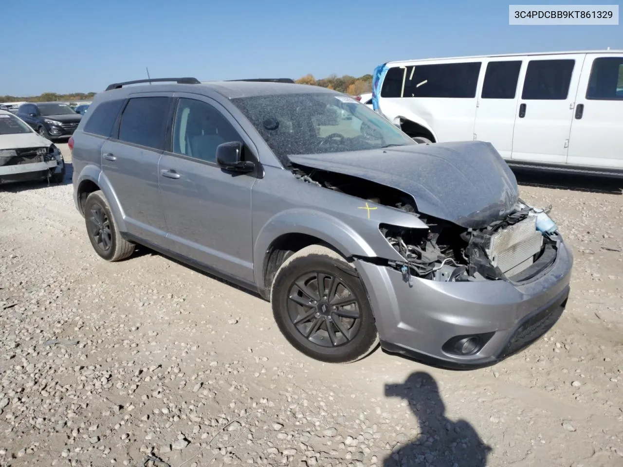 2019 Dodge Journey Se VIN: 3C4PDCBB9KT861329 Lot: 77232954