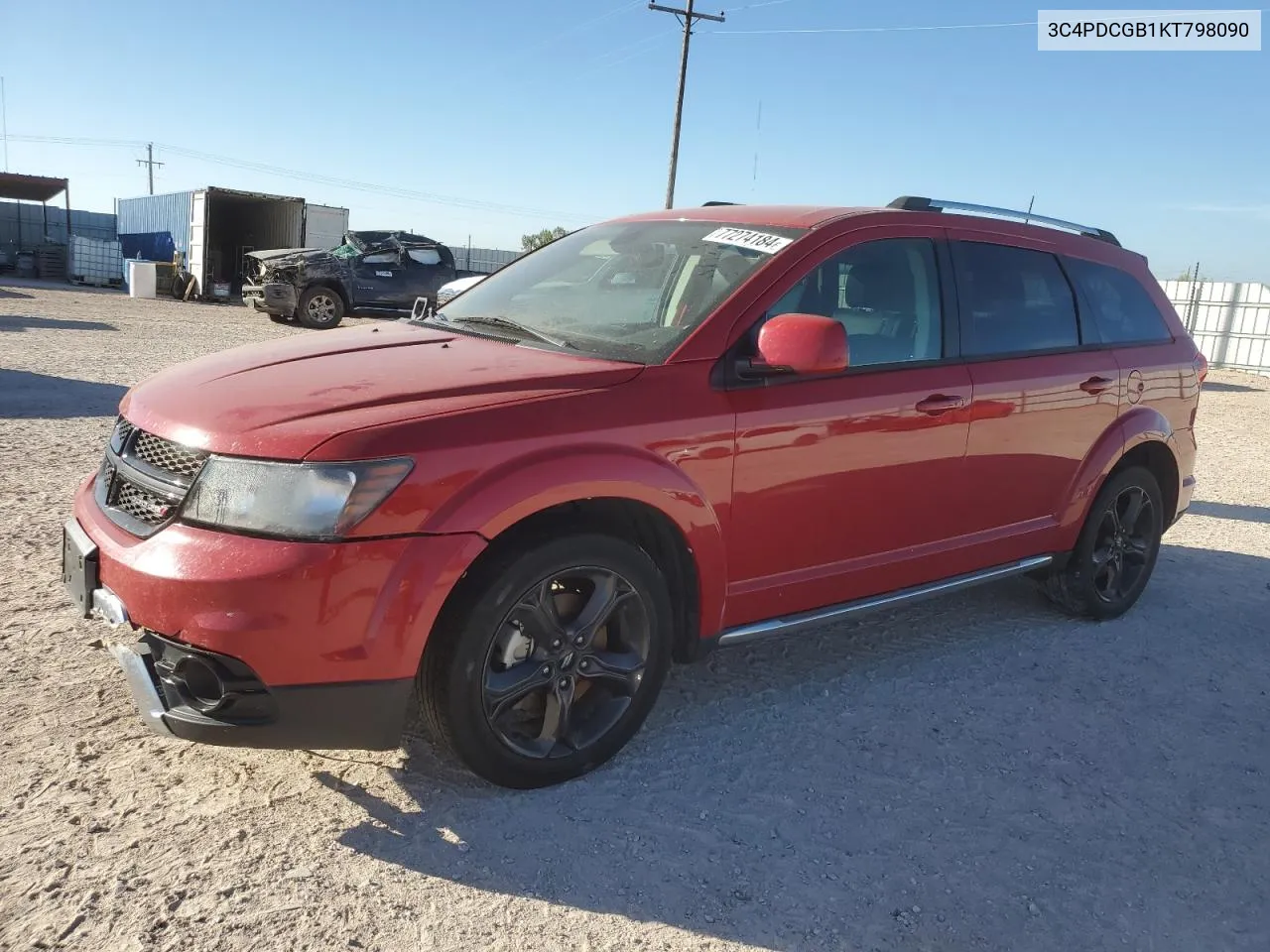 2019 Dodge Journey Crossroad VIN: 3C4PDCGB1KT798090 Lot: 77274184