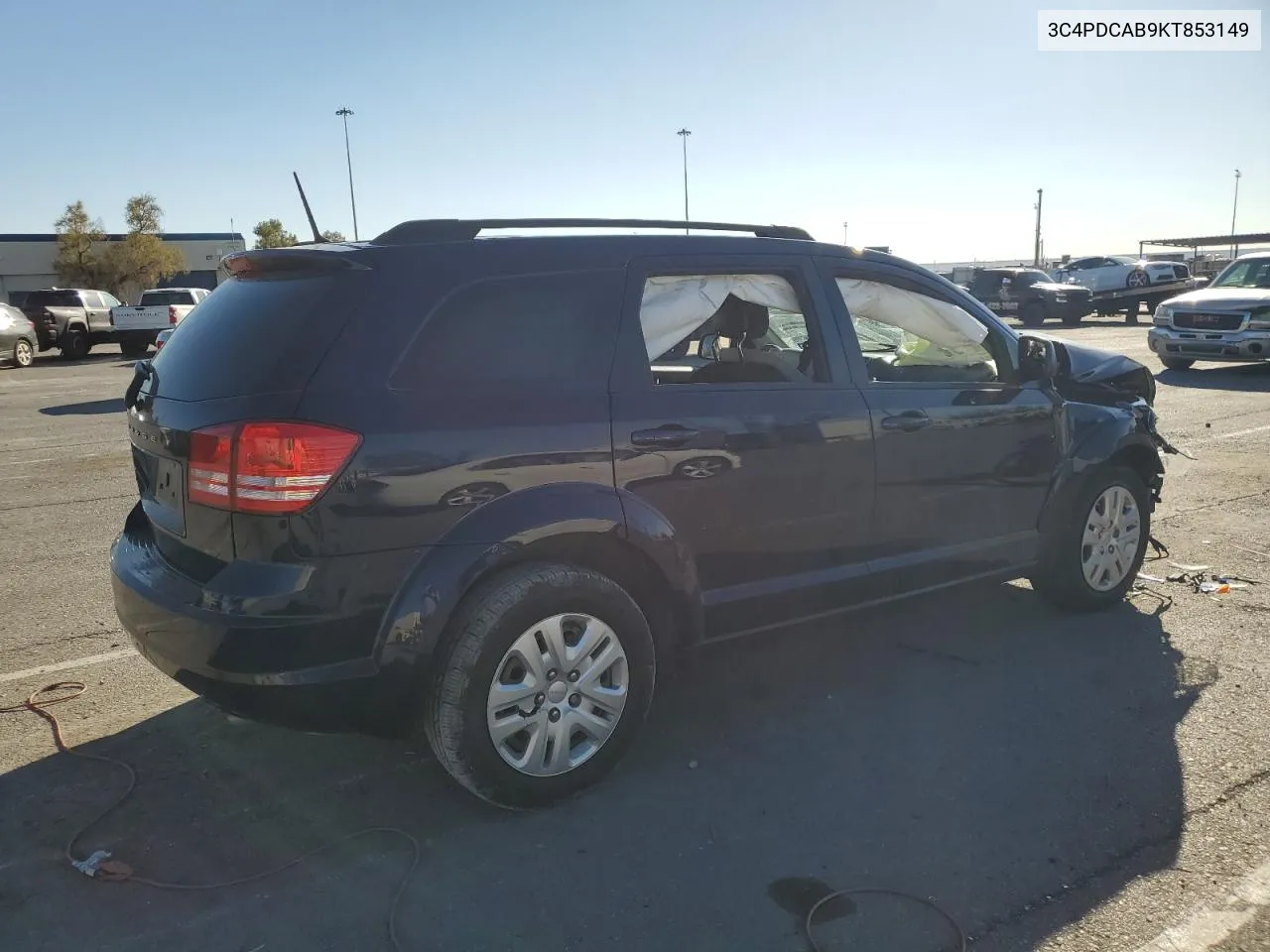 2019 Dodge Journey Se VIN: 3C4PDCAB9KT853149 Lot: 77356894