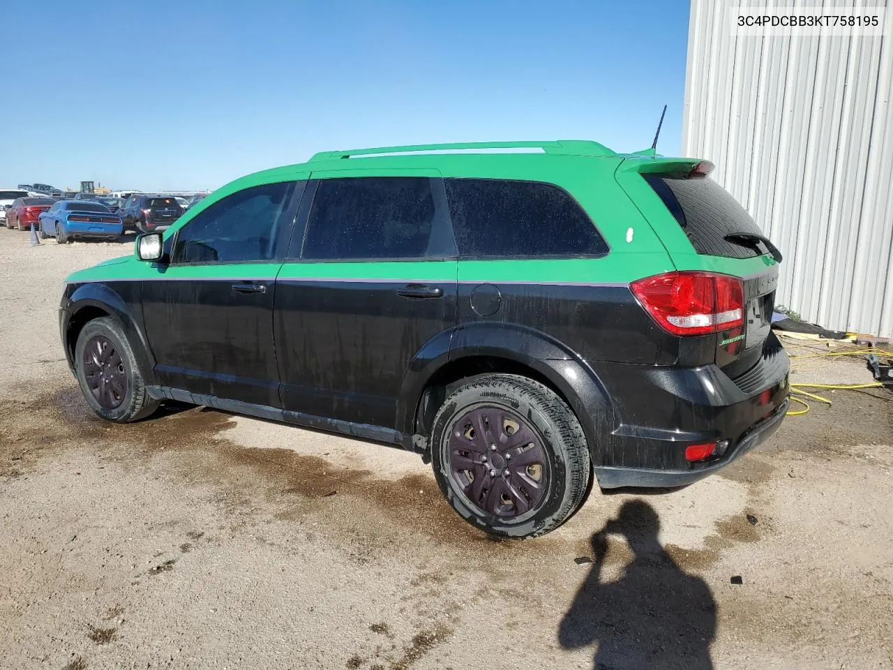 2019 Dodge Journey Se VIN: 3C4PDCBB3KT758195 Lot: 77377684