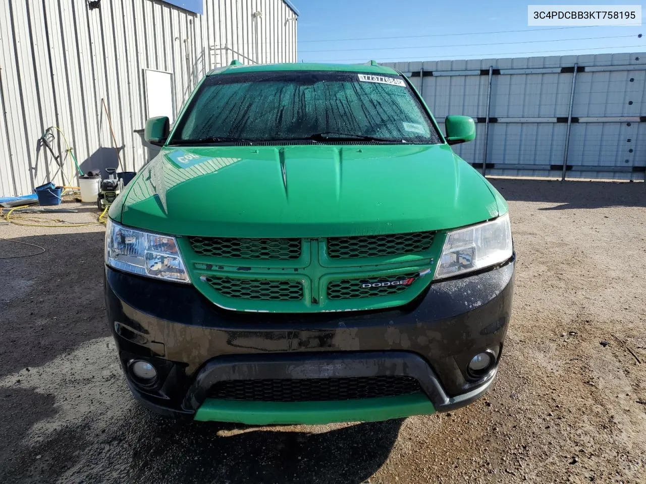 2019 Dodge Journey Se VIN: 3C4PDCBB3KT758195 Lot: 77377684