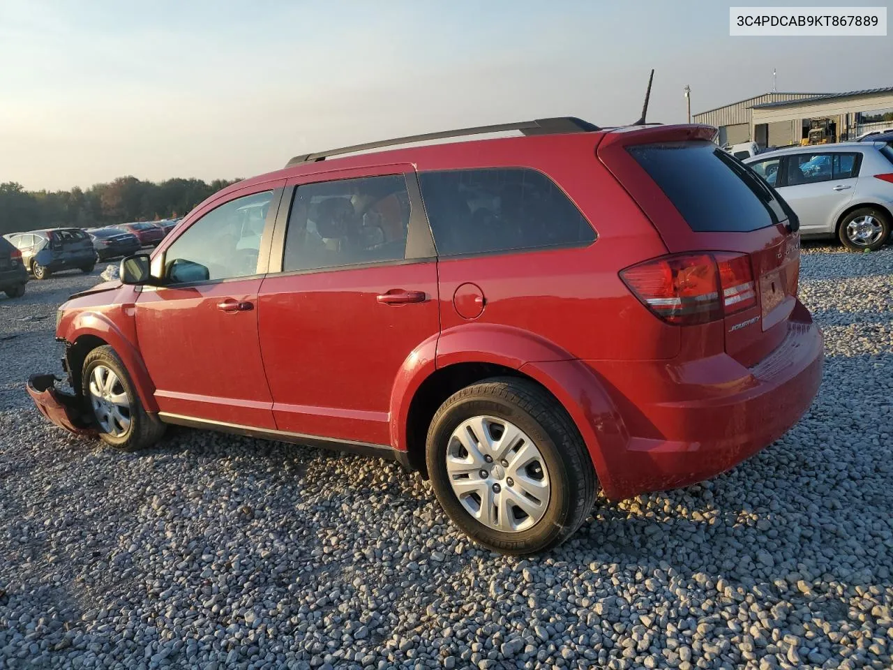 2019 Dodge Journey Se VIN: 3C4PDCAB9KT867889 Lot: 77380214