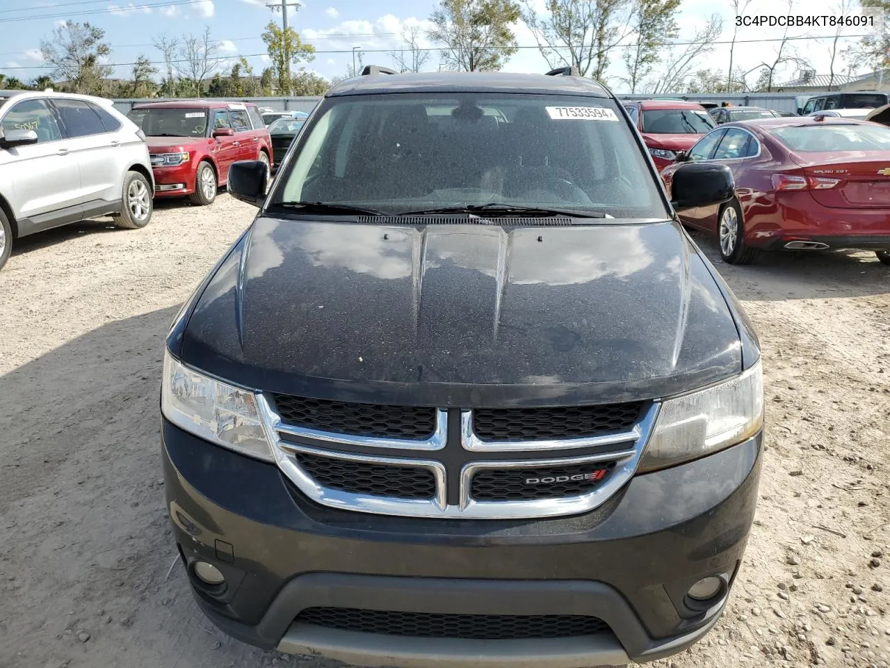 2019 Dodge Journey Se VIN: 3C4PDCBB4KT846091 Lot: 77533594