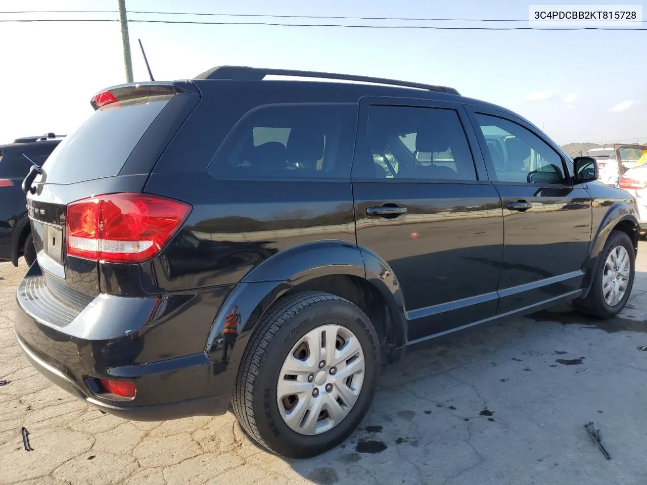 2019 Dodge Journey Se VIN: 3C4PDCBB2KT815728 Lot: 78233114