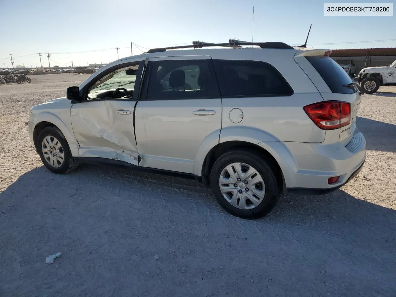 2019 Dodge Journey Se VIN: 3C4PDCBB3KT758200 Lot: 78309354