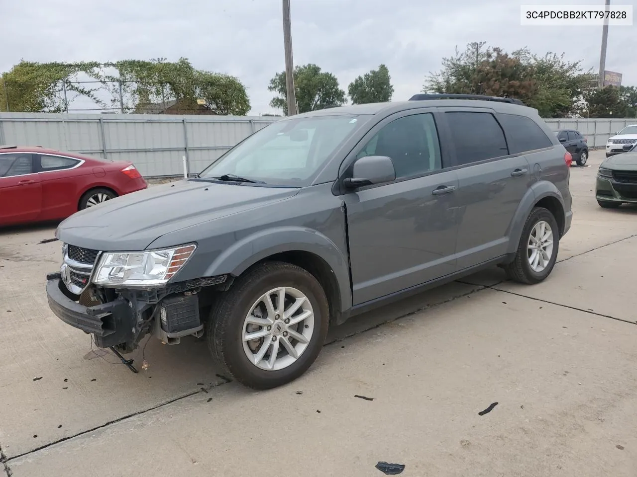 2019 Dodge Journey Se VIN: 3C4PDCBB2KT797828 Lot: 78428894