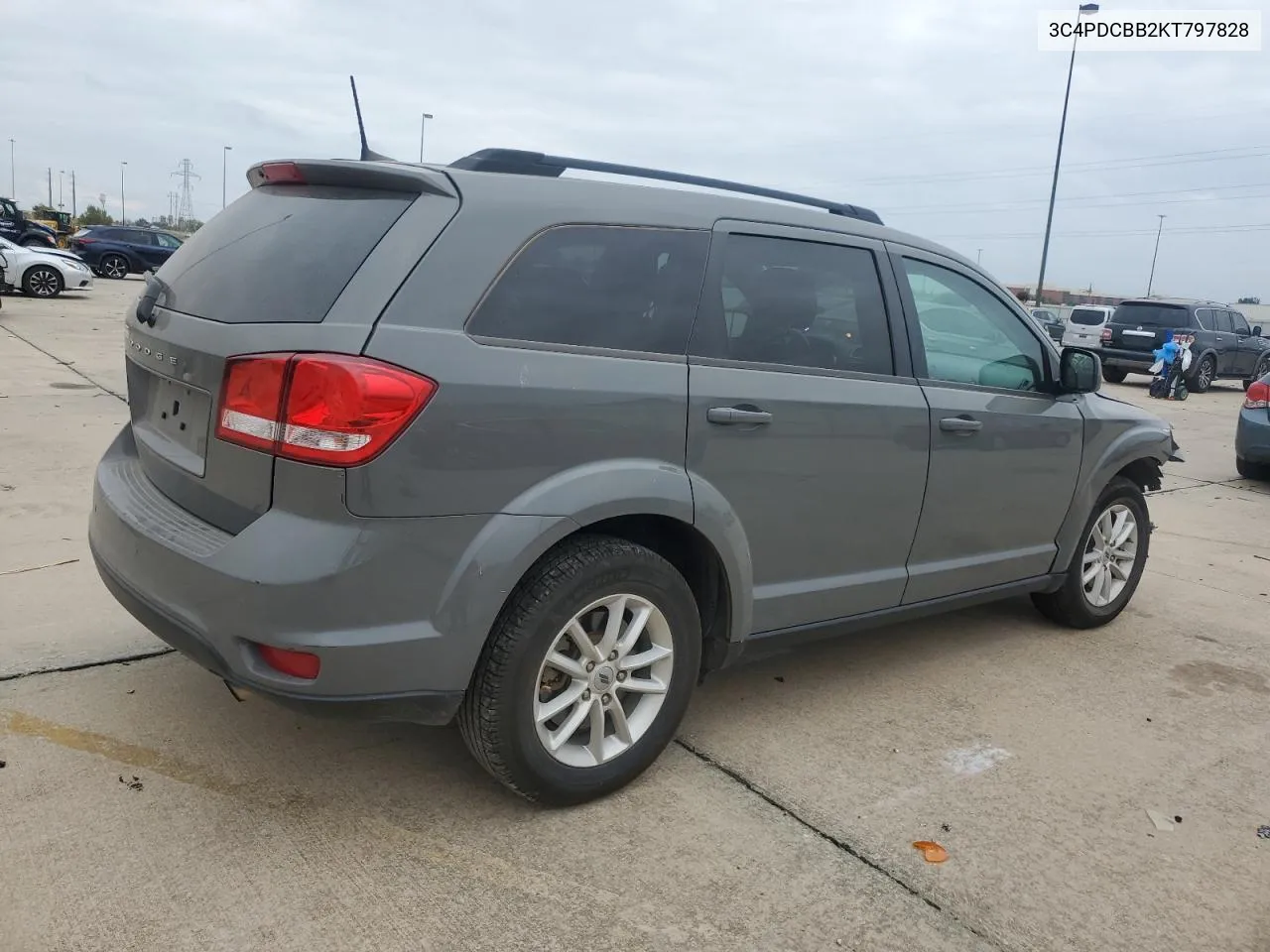 2019 Dodge Journey Se VIN: 3C4PDCBB2KT797828 Lot: 78428894