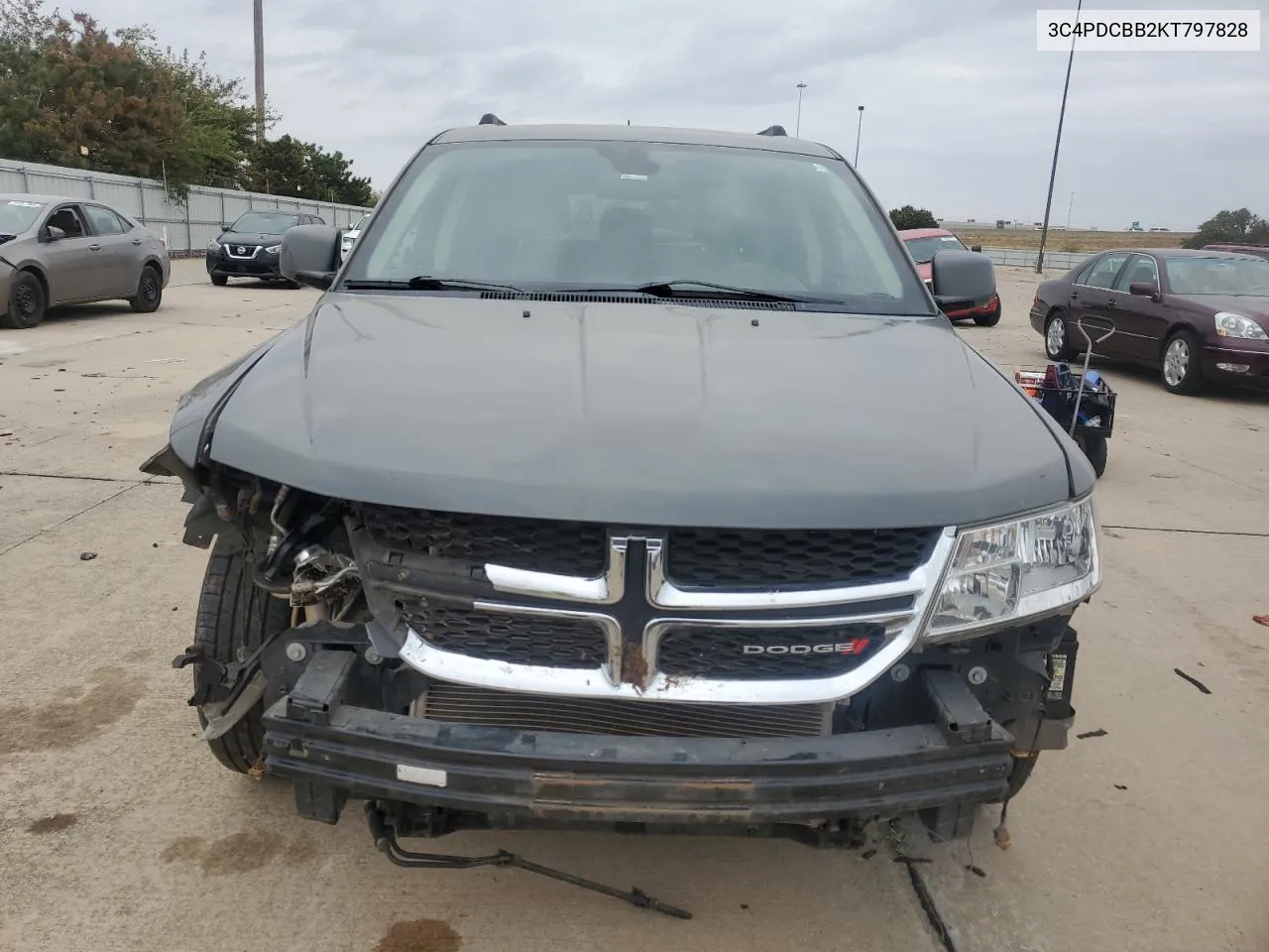 2019 Dodge Journey Se VIN: 3C4PDCBB2KT797828 Lot: 78428894