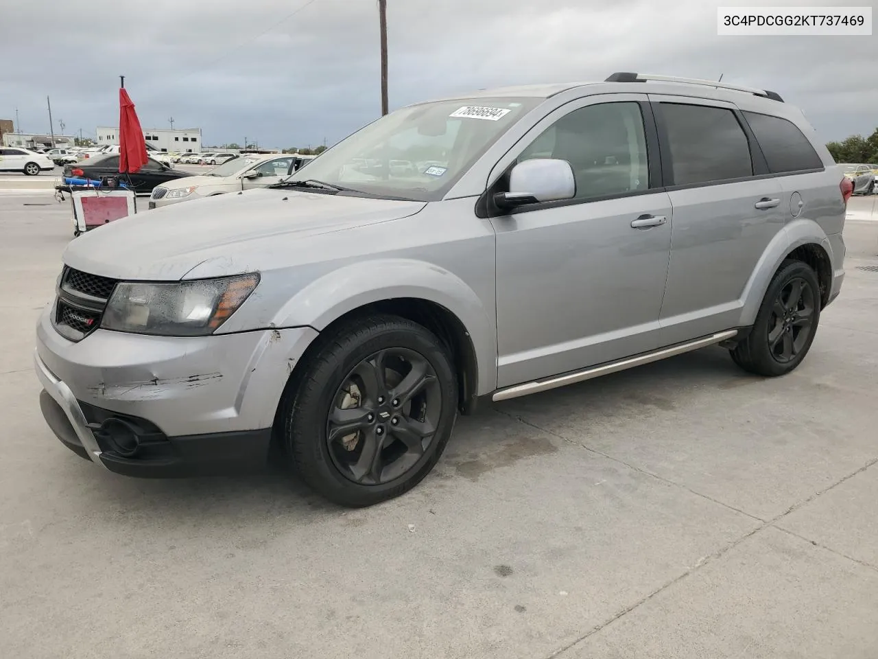 2019 Dodge Journey Crossroad VIN: 3C4PDCGG2KT737469 Lot: 78696694