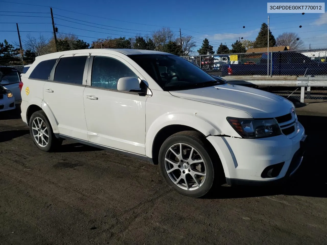 2019 Dodge Journey Gt VIN: 3C4PDDEG0KT770012 Lot: 79256624