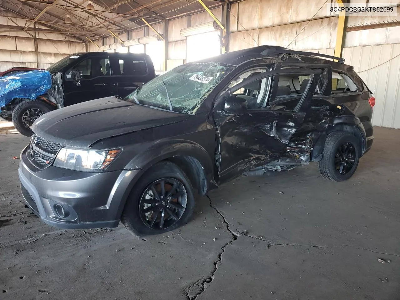 2019 Dodge Journey Se VIN: 3C4PDCBG3KT852699 Lot: 79436034