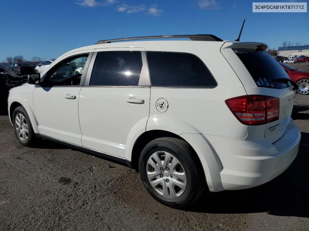 2019 Dodge Journey Se VIN: 3C4PDCAB1KT871712 Lot: 80351244