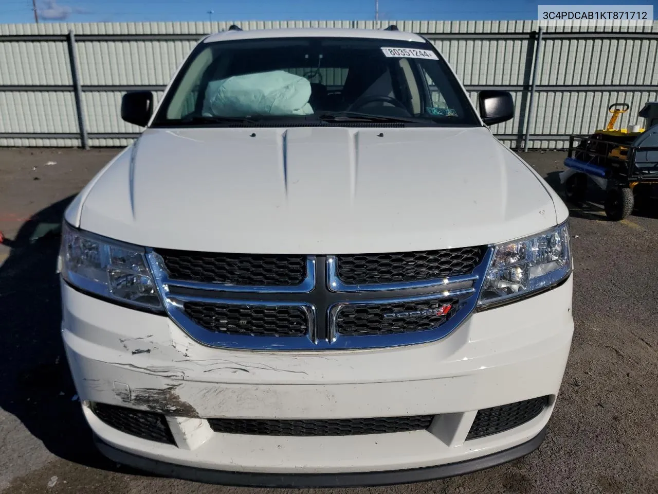 2019 Dodge Journey Se VIN: 3C4PDCAB1KT871712 Lot: 80351244