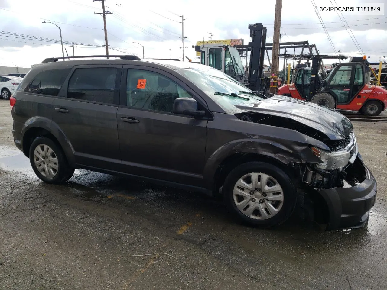 2020 Dodge Journey Se VIN: 3C4PDCAB5LT181849 Lot: 41940094