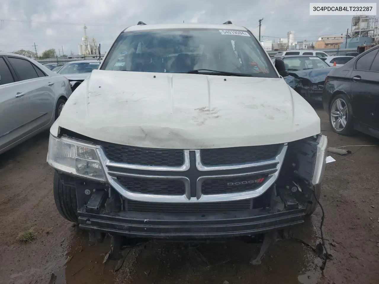 2020 Dodge Journey Se VIN: 3C4PDCAB4LT232287 Lot: 54019594