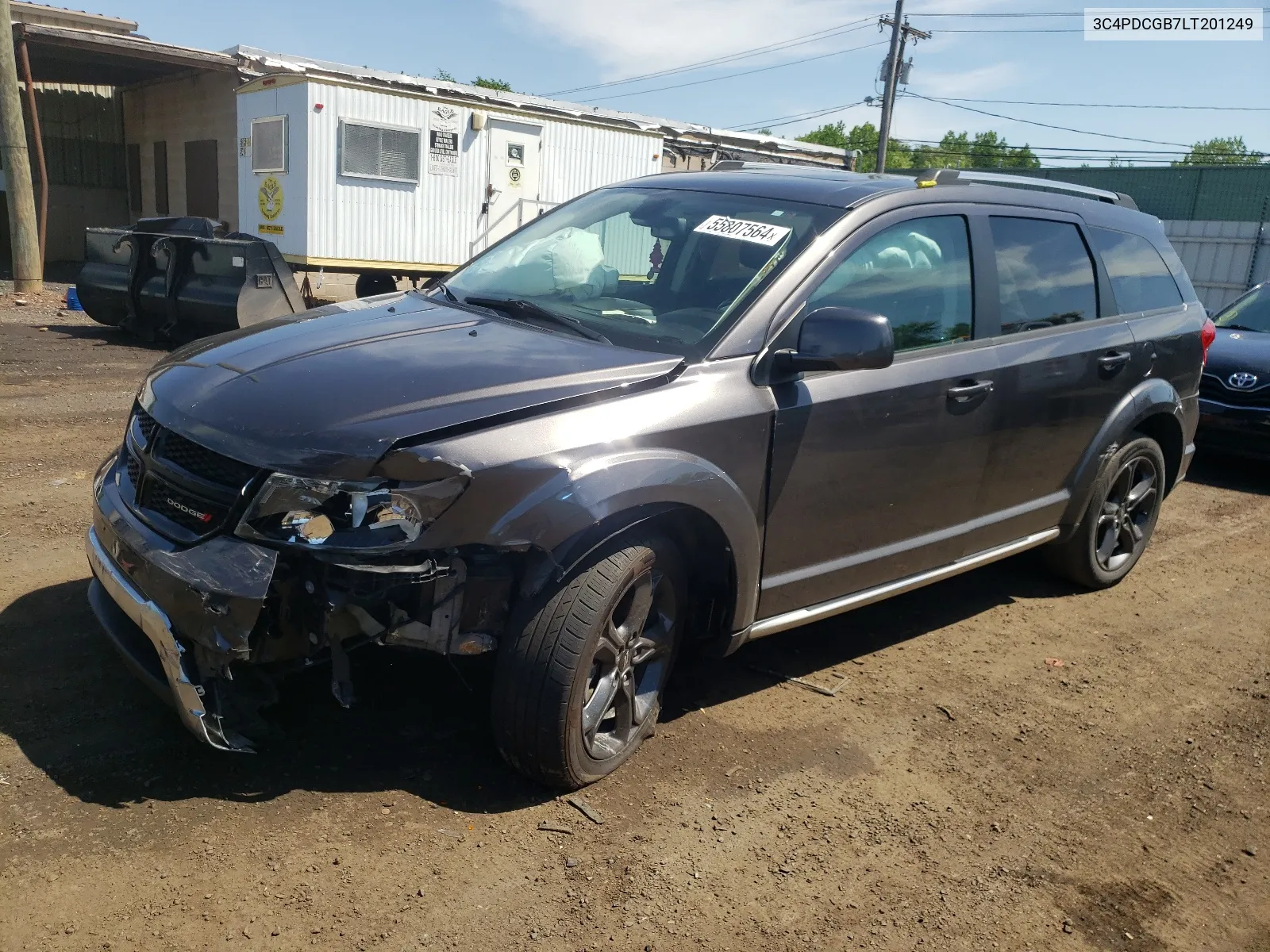 2020 Dodge Journey Crossroad VIN: 3C4PDCGB7LT201249 Lot: 55807564