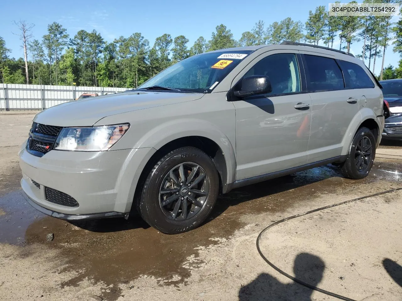 2020 Dodge Journey Se VIN: 3C4PDCAB8LT254292 Lot: 56694794