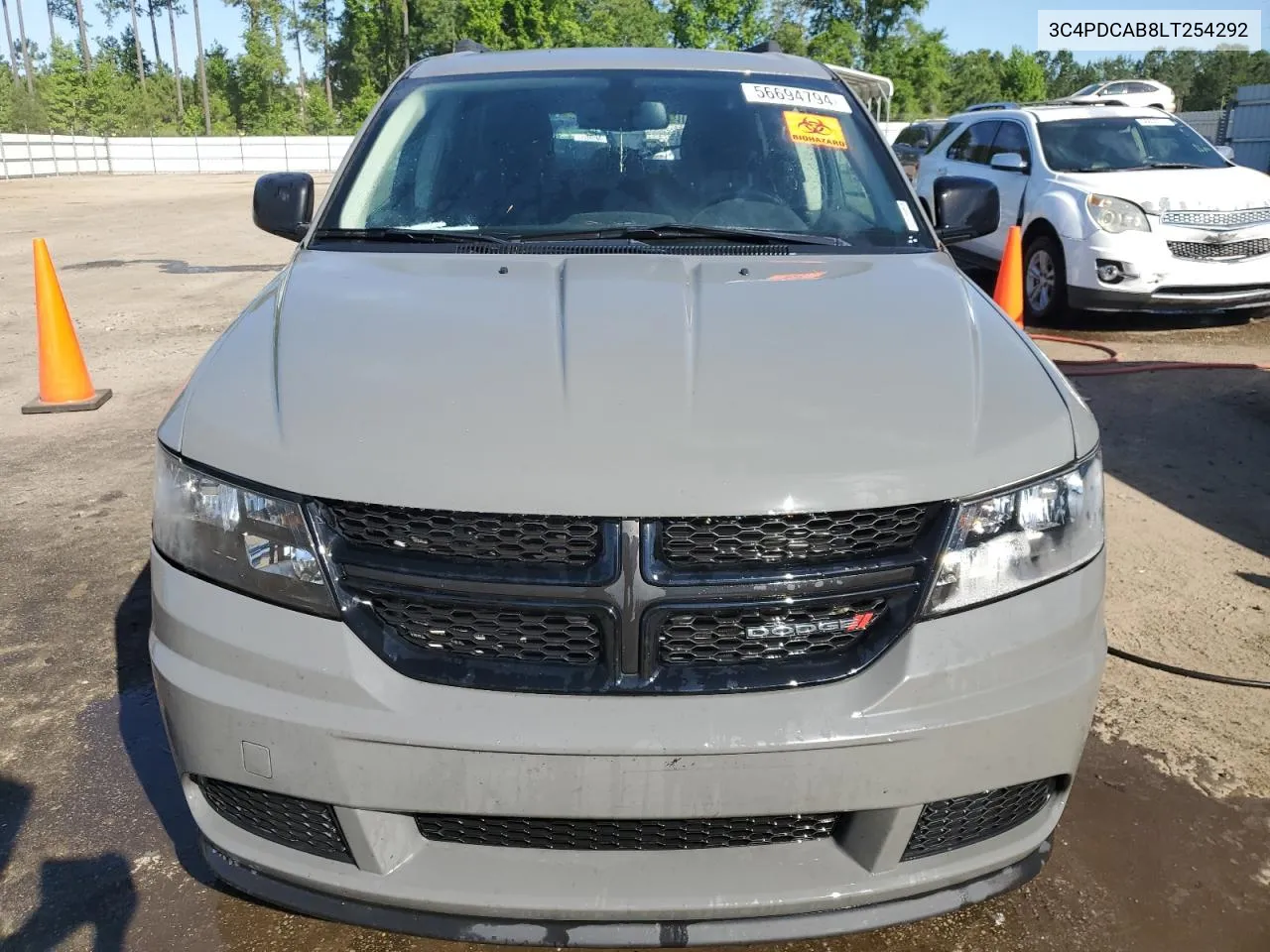 2020 Dodge Journey Se VIN: 3C4PDCAB8LT254292 Lot: 56694794