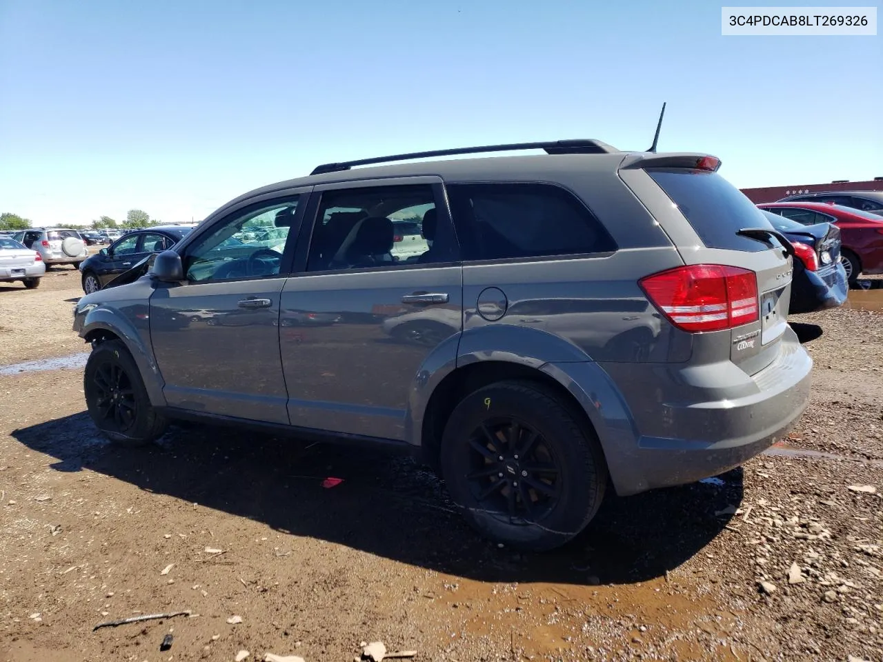 2020 Dodge Journey Se VIN: 3C4PDCAB8LT269326 Lot: 57547324