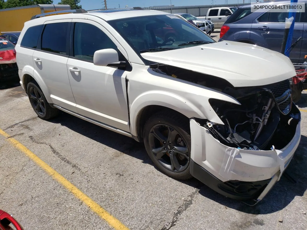 2020 Dodge Journey Crossroad VIN: 3C4PDCGB4LT188010 Lot: 58029644