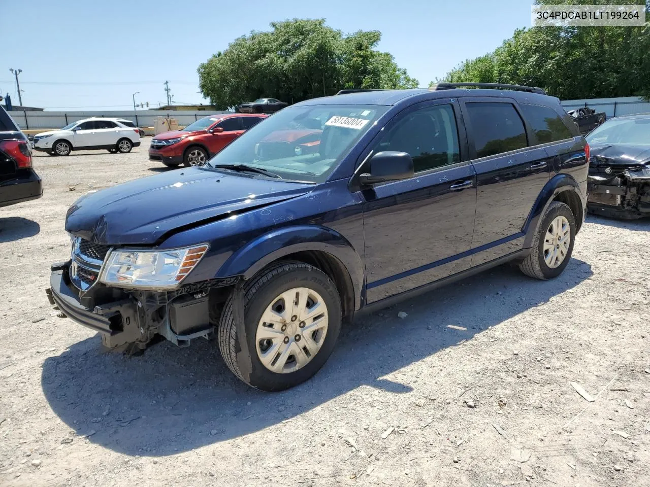 2020 Dodge Journey Se VIN: 3C4PDCAB1LT199264 Lot: 58136004