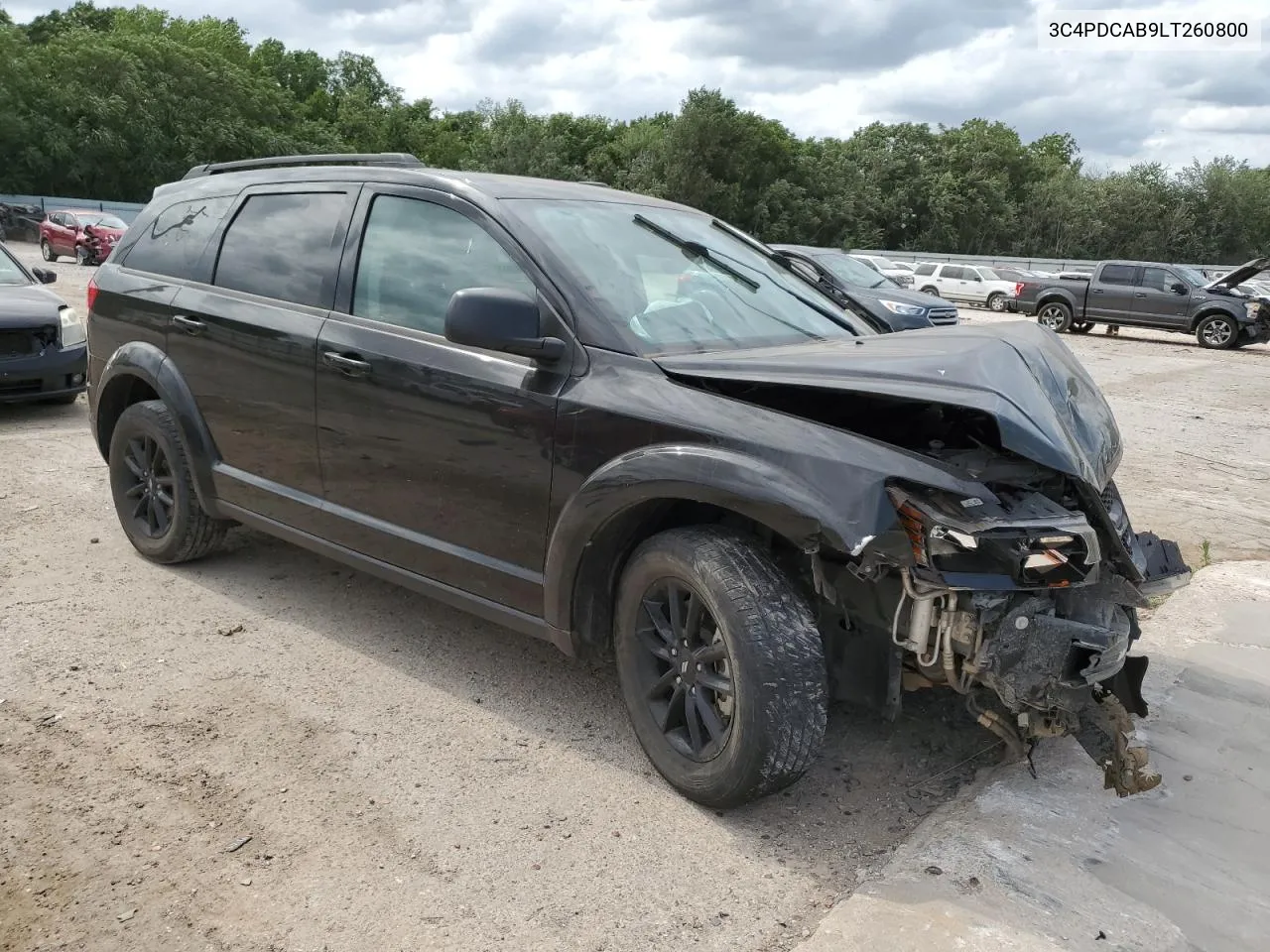 2020 Dodge Journey Se VIN: 3C4PDCAB9LT260800 Lot: 59374944