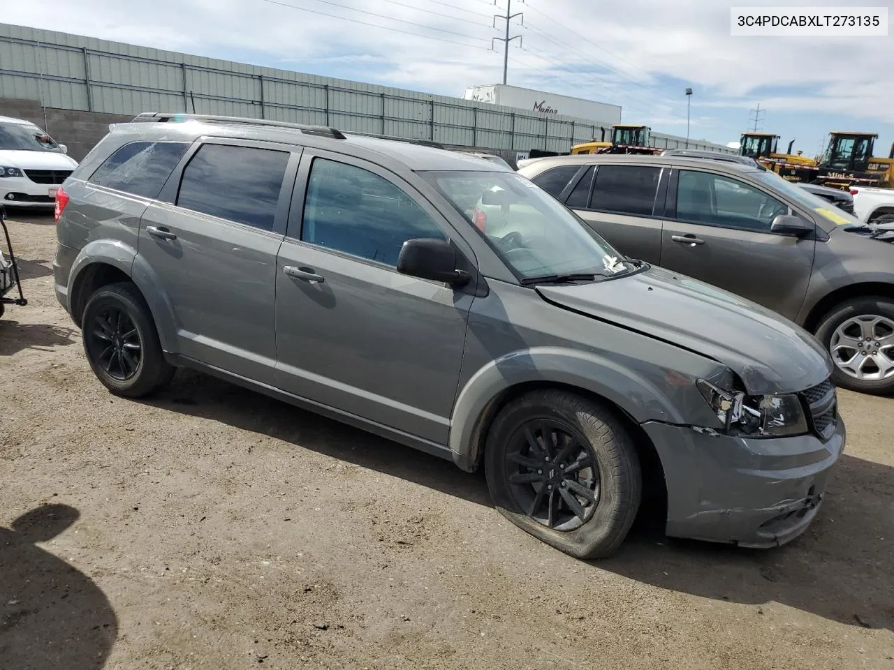 2020 Dodge Journey Se VIN: 3C4PDCABXLT273135 Lot: 60702934