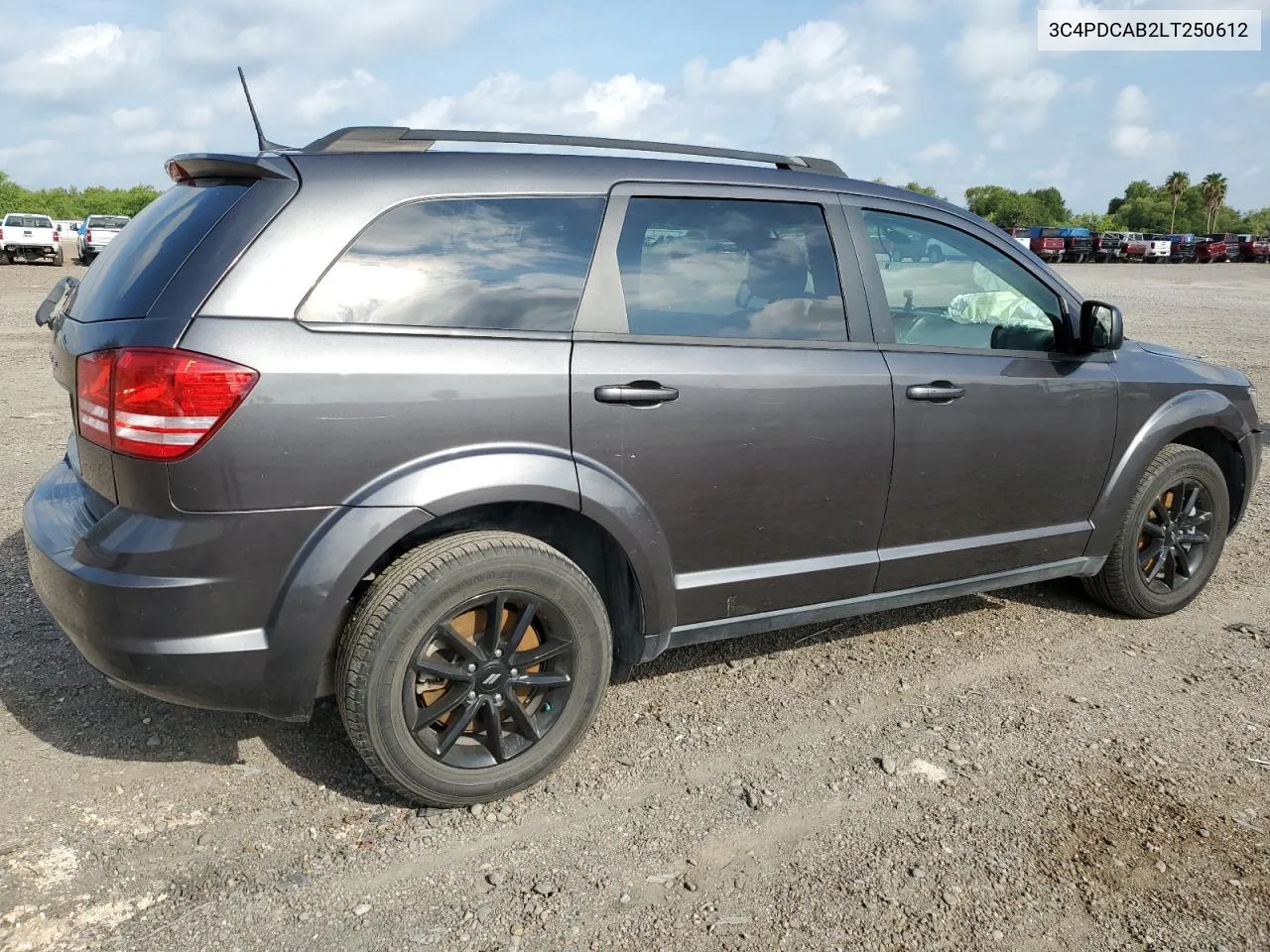 2020 Dodge Journey Se VIN: 3C4PDCAB2LT250612 Lot: 60756464