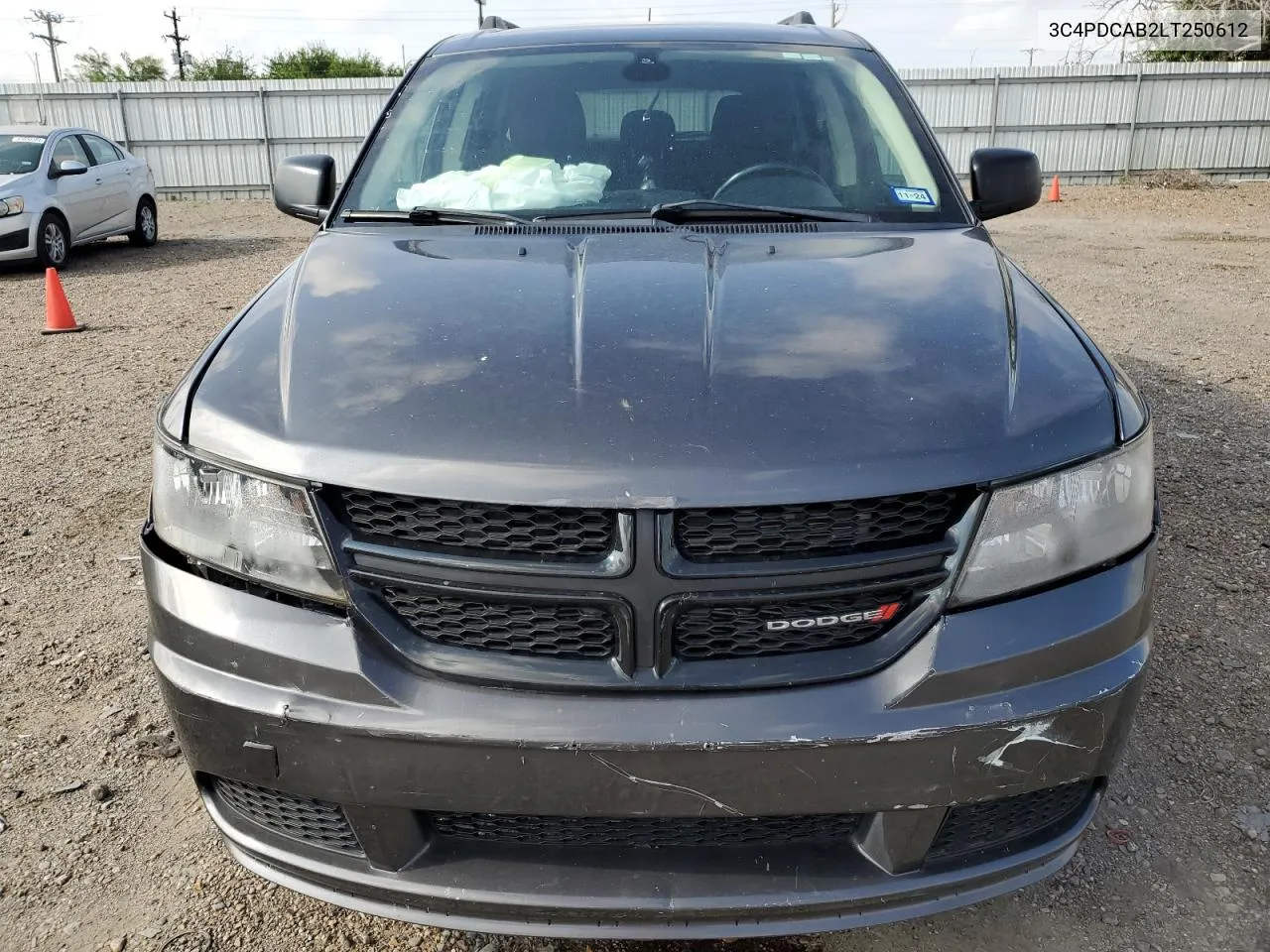 2020 Dodge Journey Se VIN: 3C4PDCAB2LT250612 Lot: 60756464