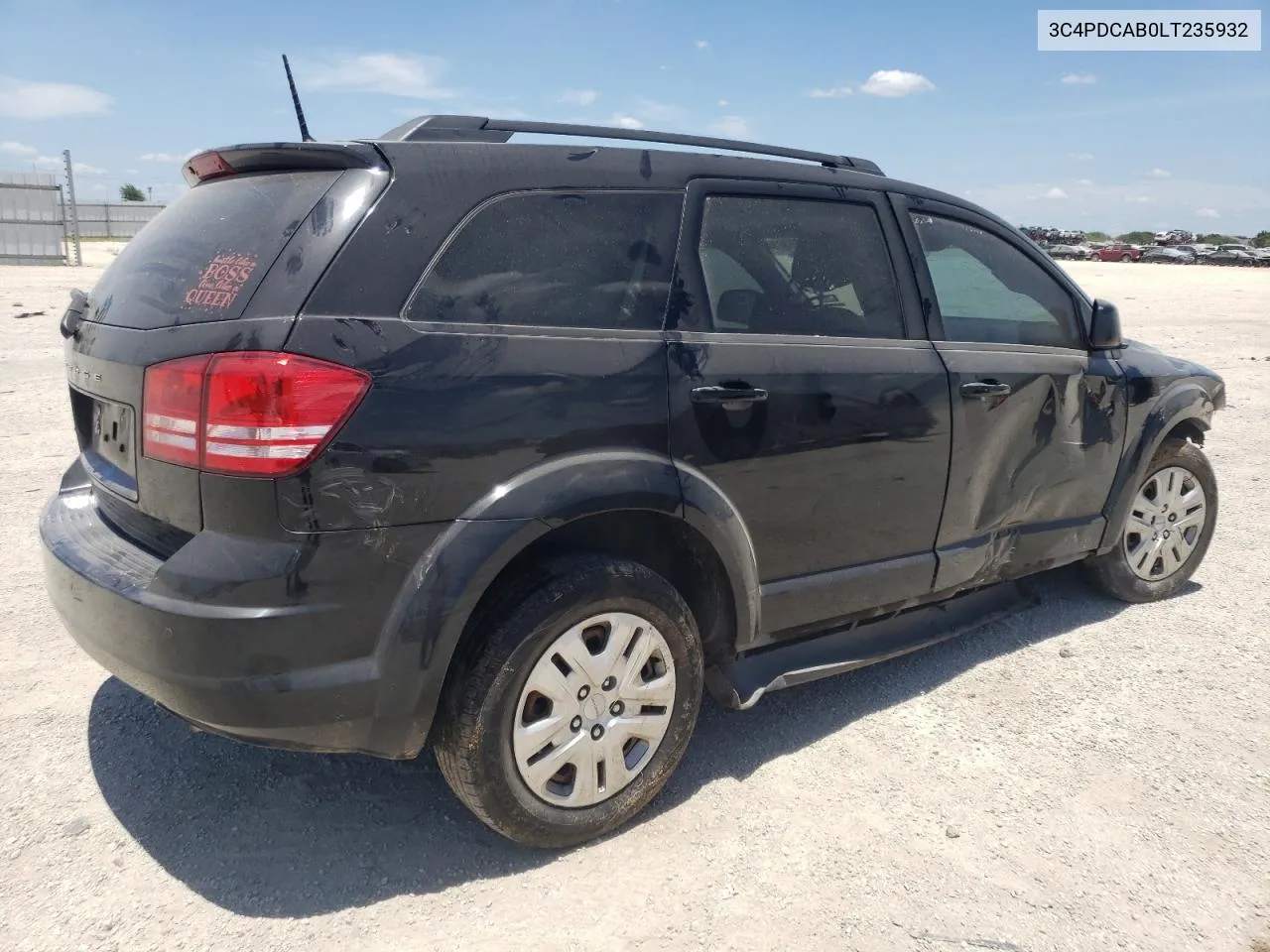 2020 Dodge Journey Se VIN: 3C4PDCAB0LT235932 Lot: 60925234