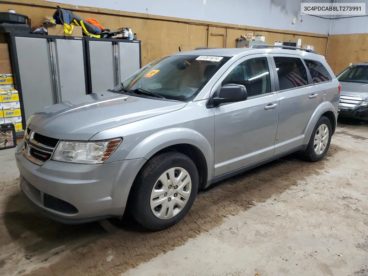 2020 Dodge Journey Se VIN: 3C4PDCAB8LT273991 Lot: 61061674