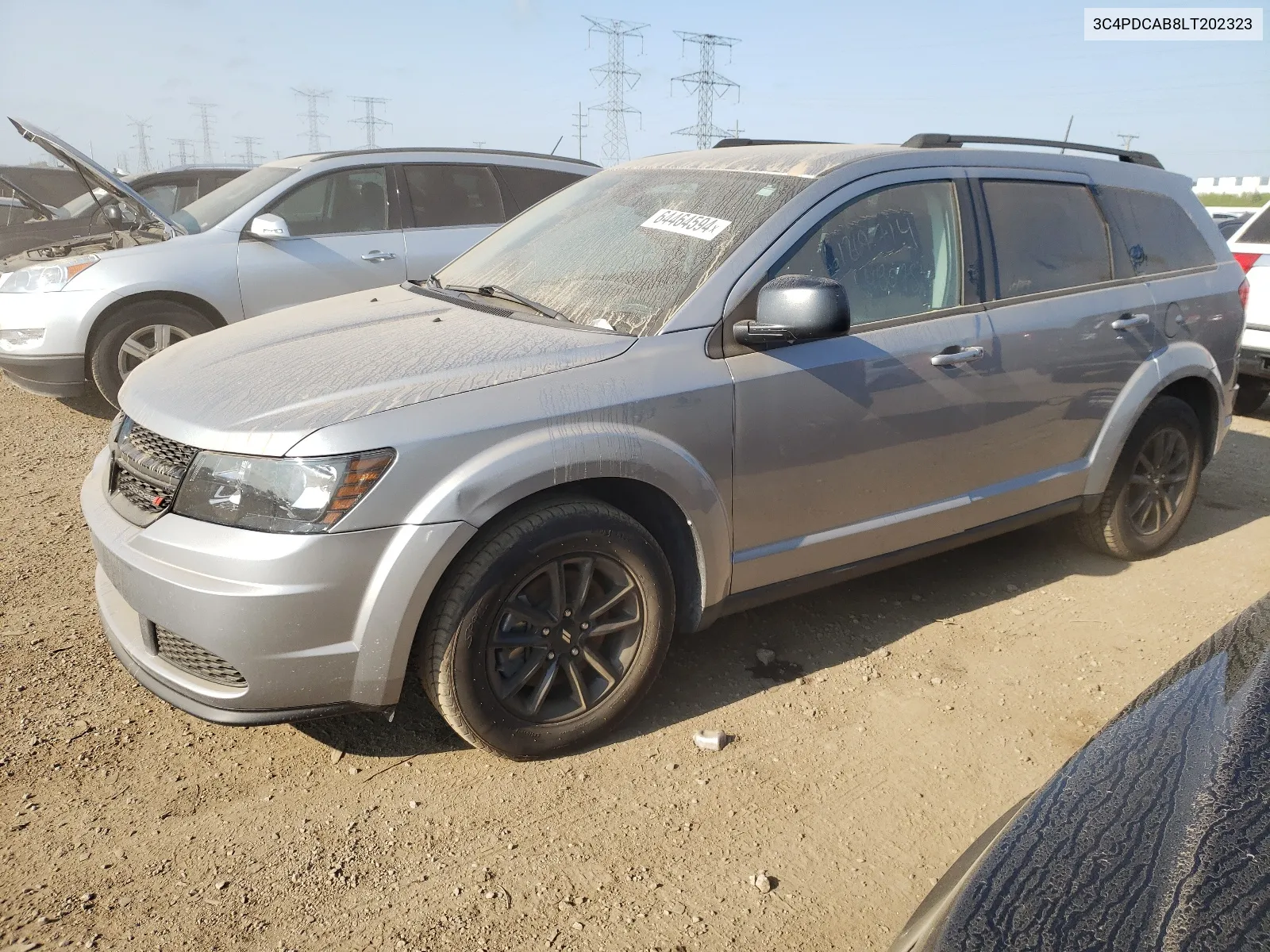 2020 Dodge Journey Se VIN: 3C4PDCAB8LT202323 Lot: 64464594