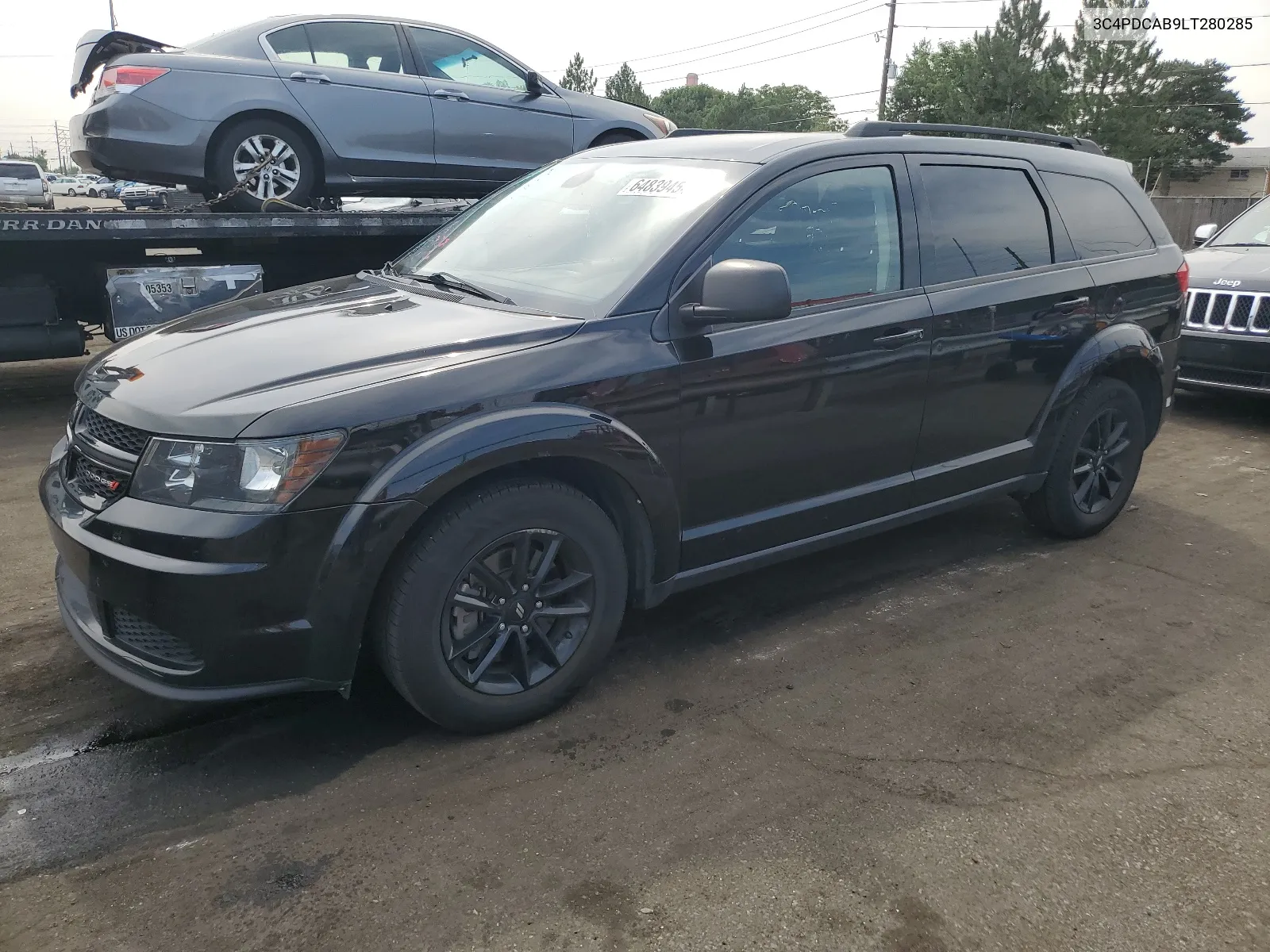 2020 Dodge Journey Se VIN: 3C4PDCAB9LT280285 Lot: 64839454