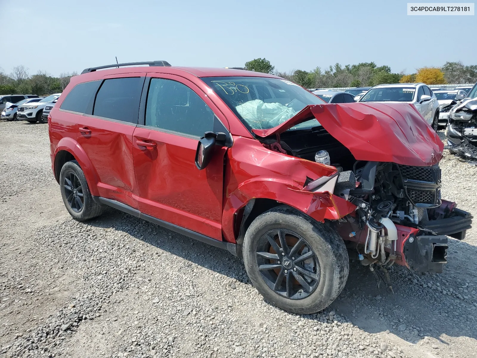 2020 Dodge Journey Se VIN: 3C4PDCAB9LT278181 Lot: 65768424