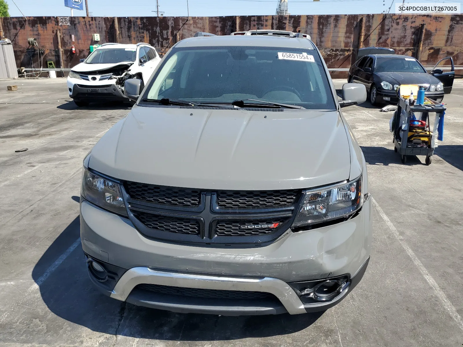 2020 Dodge Journey Crossroad VIN: 3C4PDCGB1LT267005 Lot: 65851554