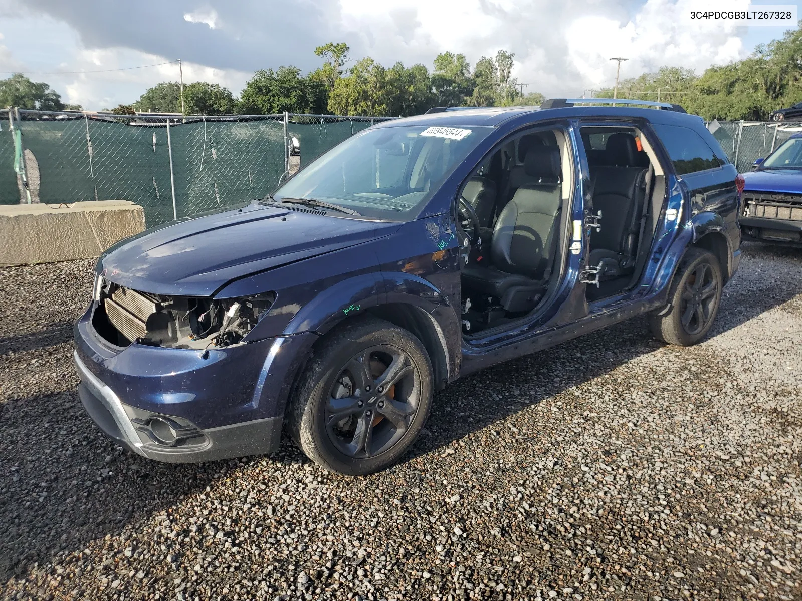 2020 Dodge Journey Crossroad VIN: 3C4PDCGB3LT267328 Lot: 65946544