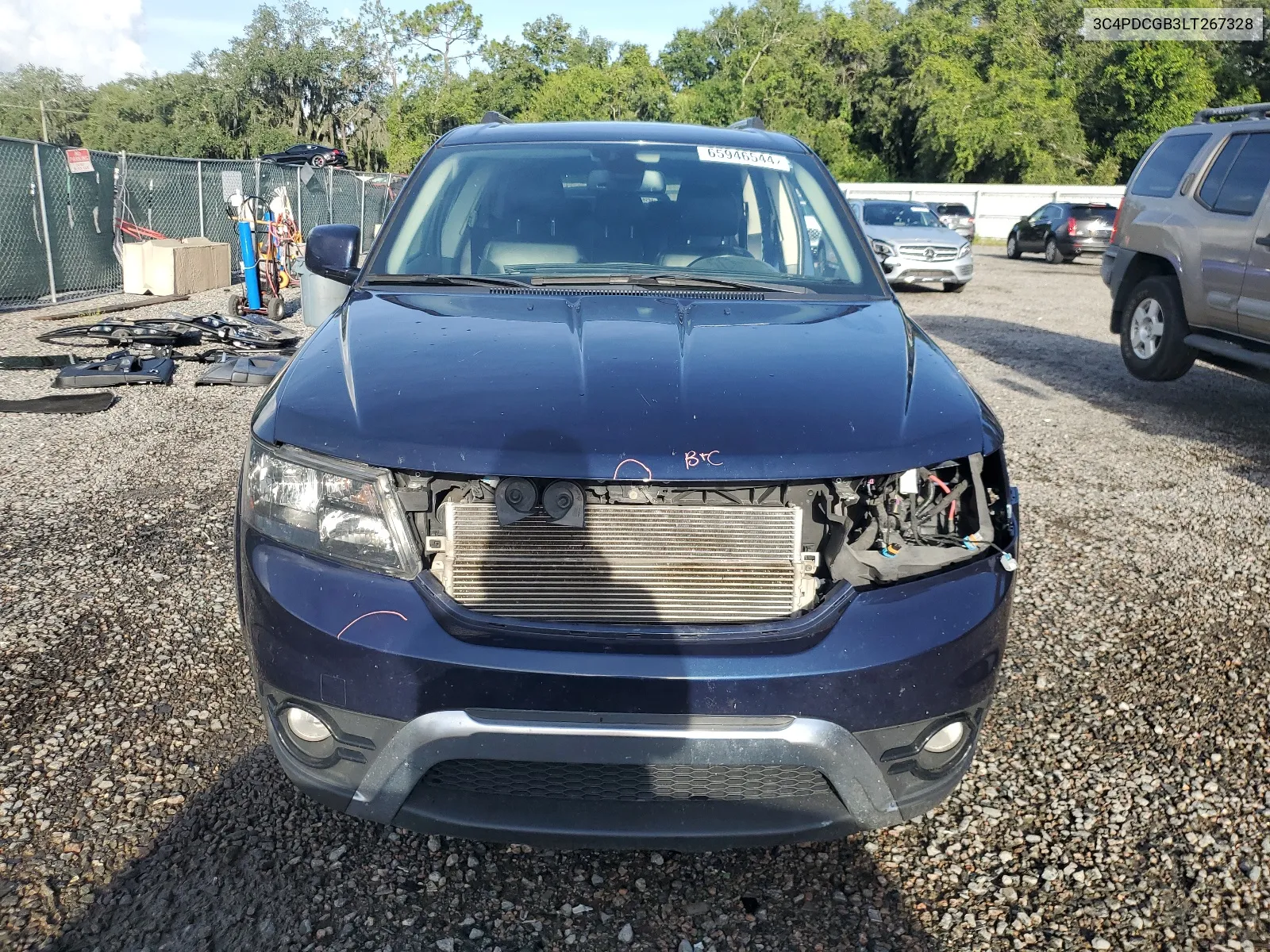 2020 Dodge Journey Crossroad VIN: 3C4PDCGB3LT267328 Lot: 65946544