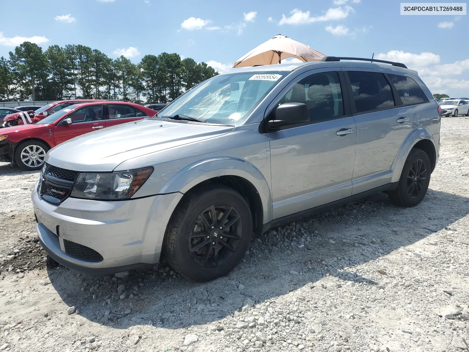 2020 Dodge Journey Se VIN: 3C4PDCAB1LT269488 Lot: 66595654