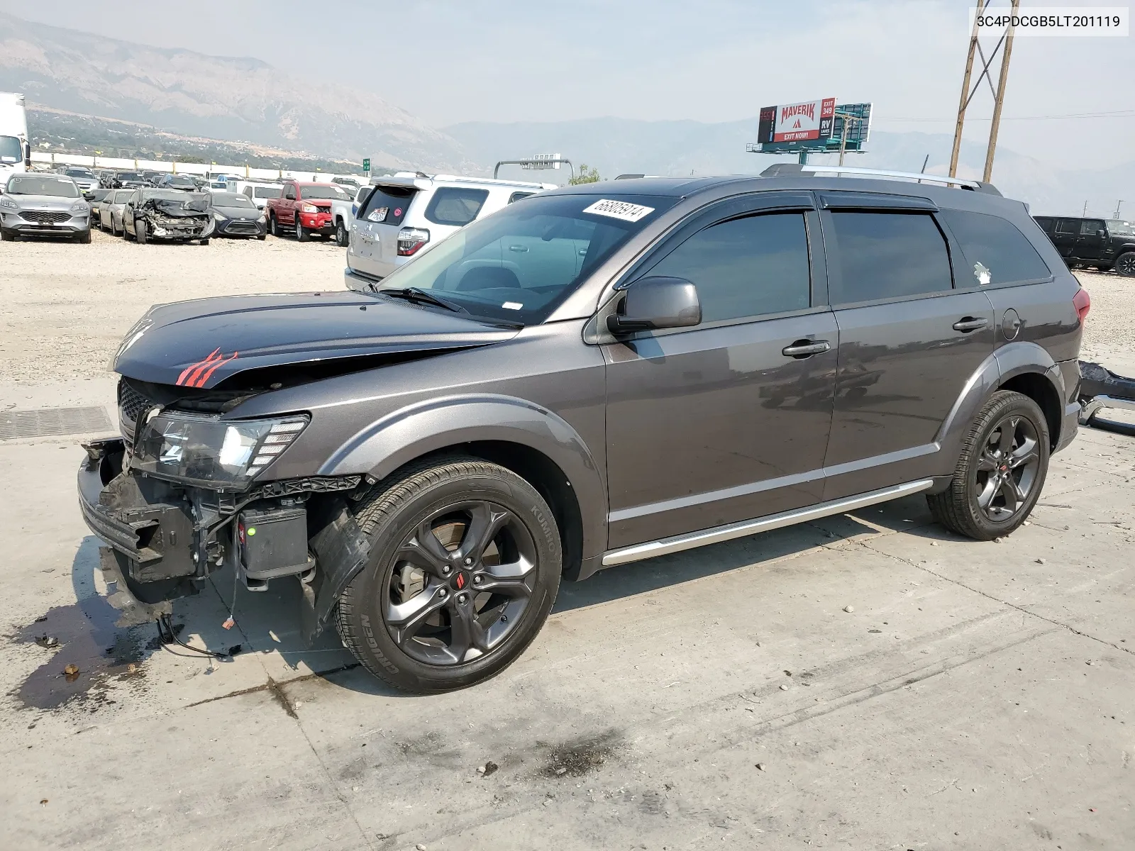 2020 Dodge Journey Crossroad VIN: 3C4PDCGB5LT201119 Lot: 66805914