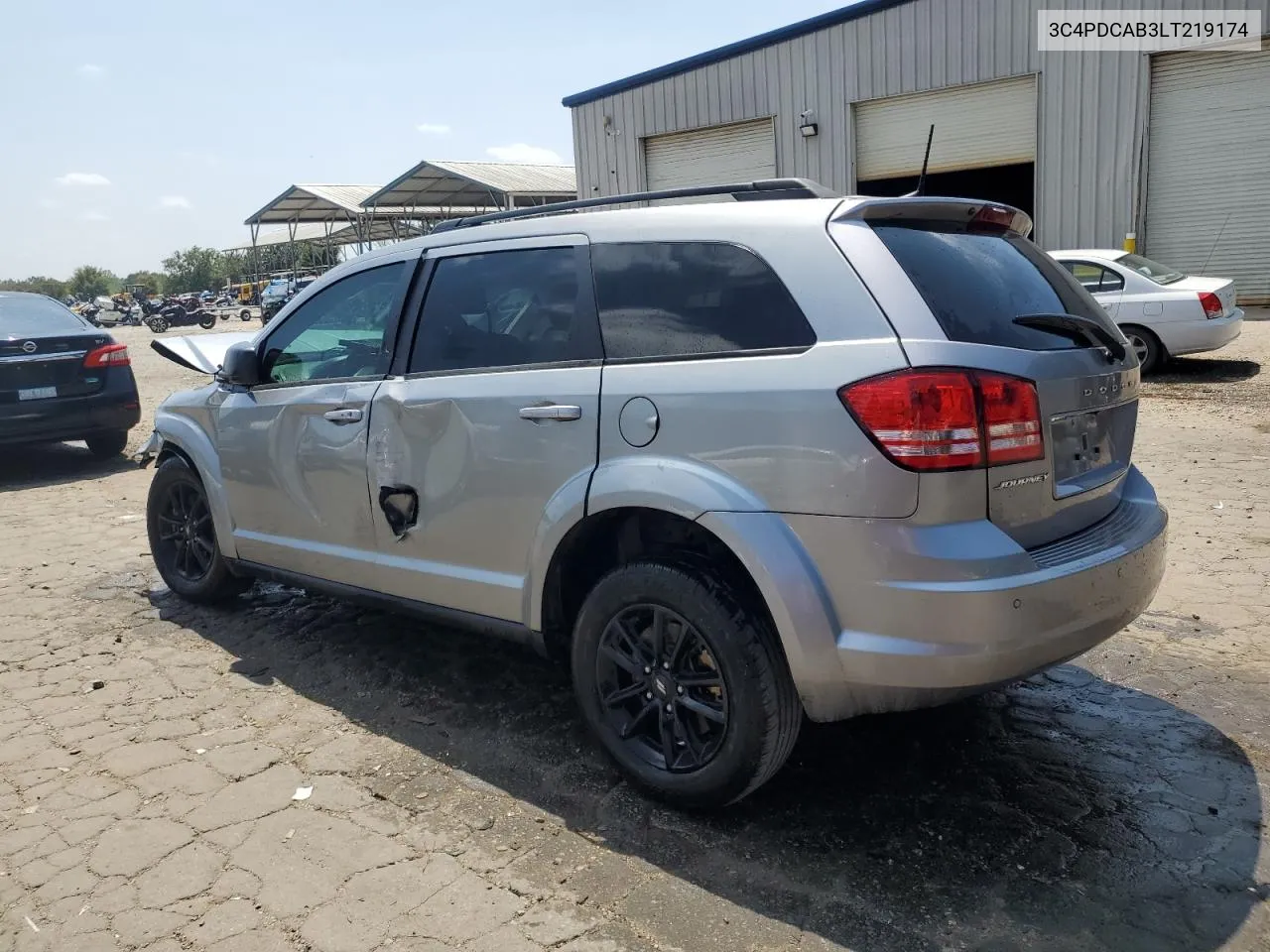 2020 Dodge Journey Se VIN: 3C4PDCAB3LT219174 Lot: 68339144