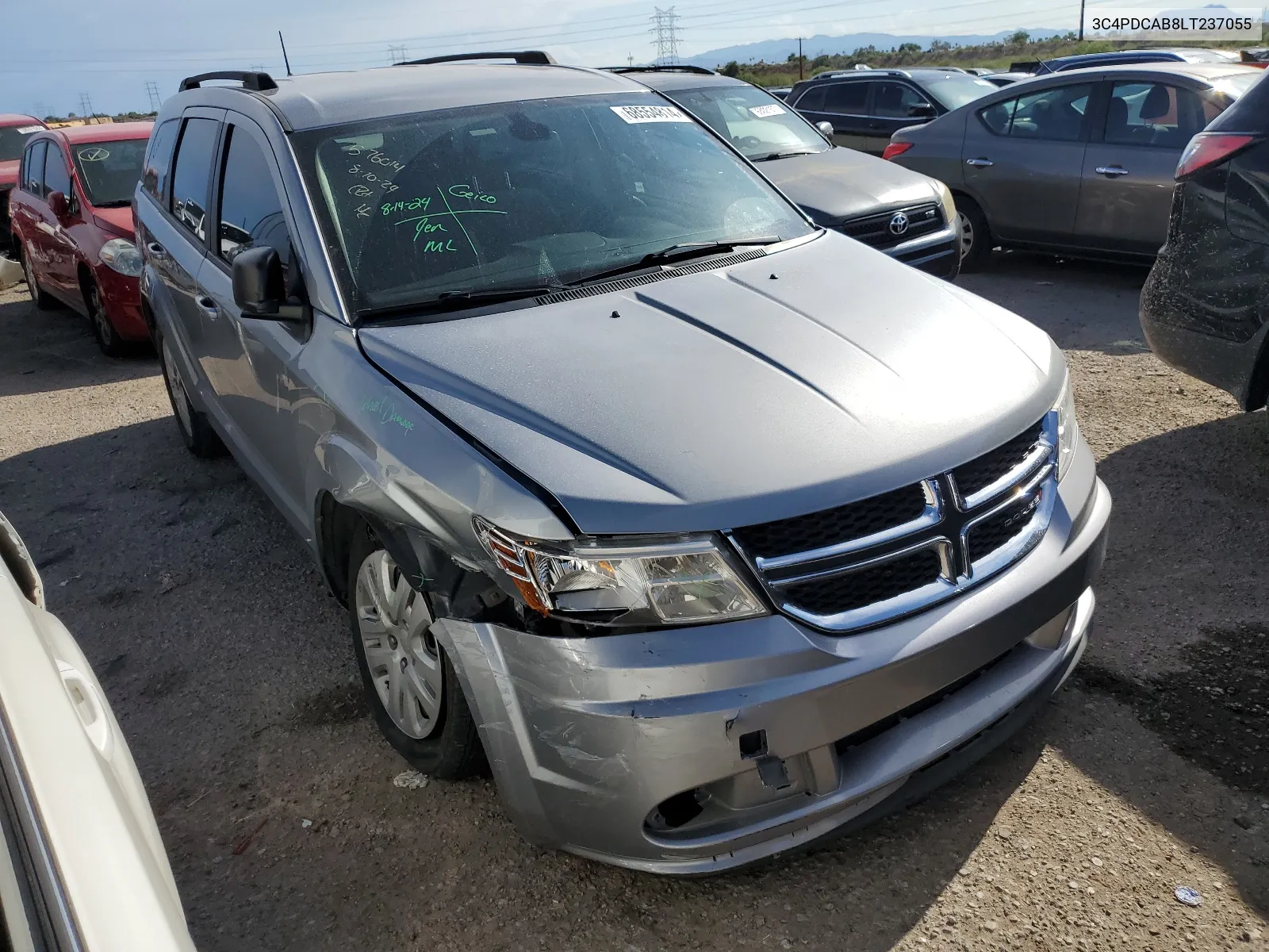 3C4PDCAB8LT237055 2020 Dodge Journey Se